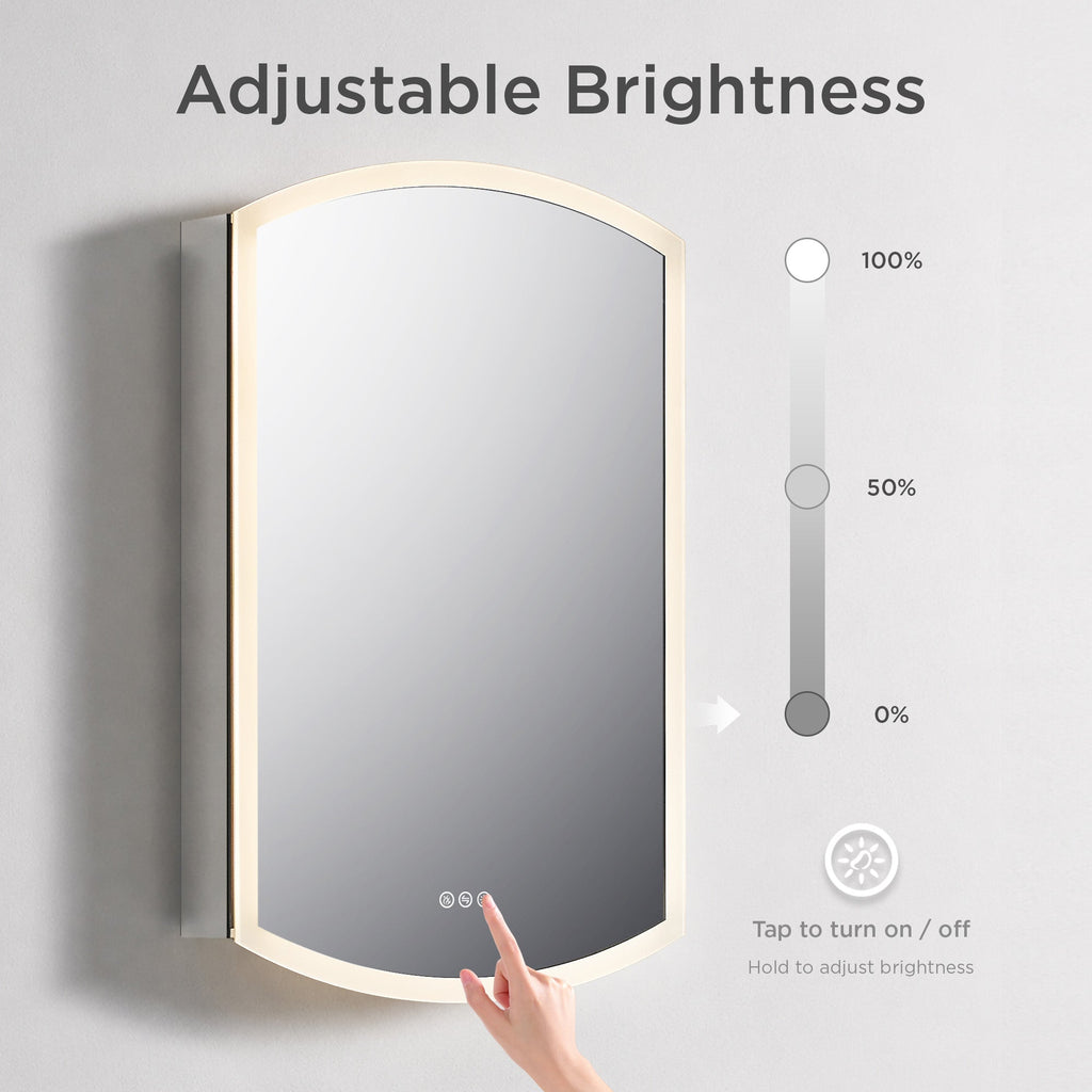 Castor LED Medicine Cabinet MCL7