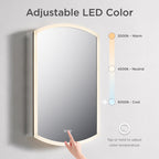 Castor LED Medicine Cabinet MCL7