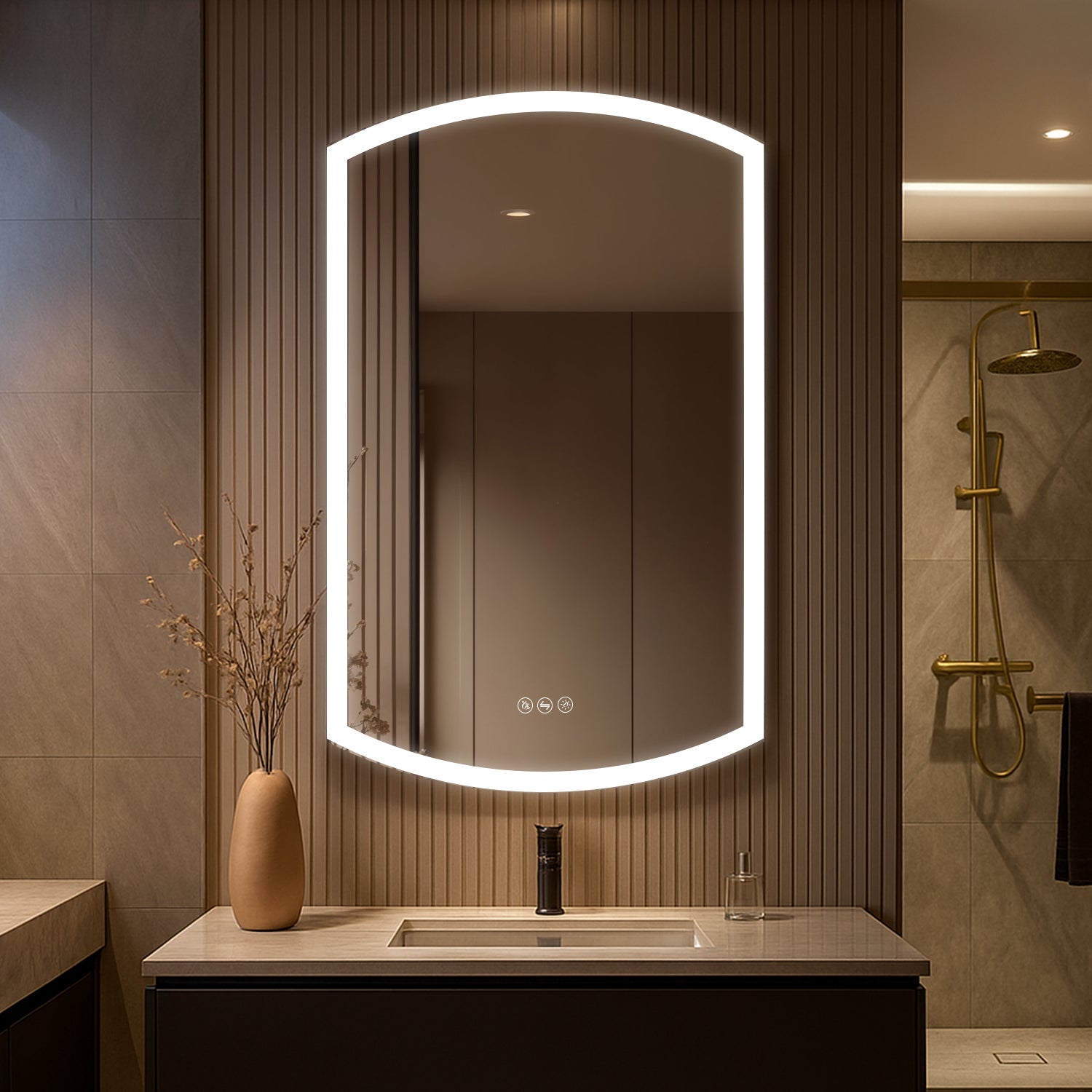 Castor LED Medicine Cabinet MCL7